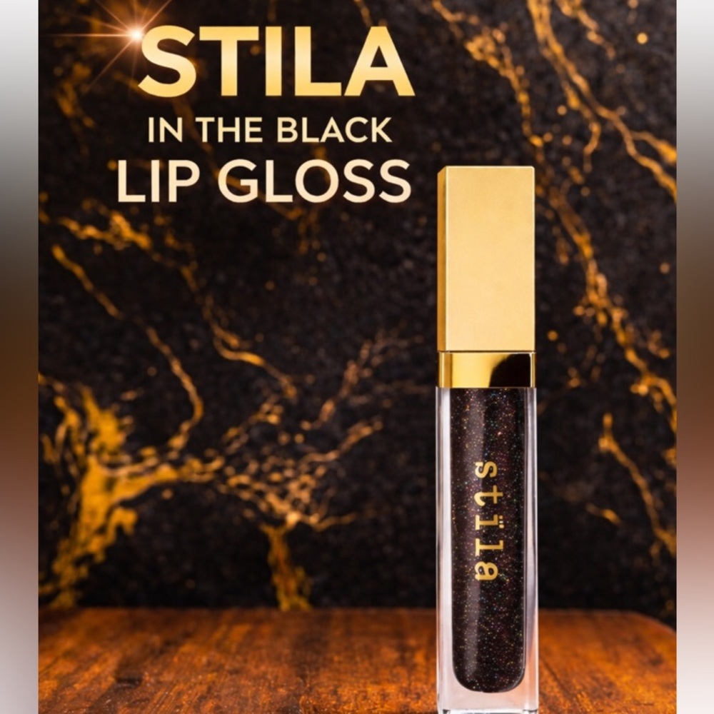 🖤STILA ‘ In The Black ‘ Beauty Boss Lip Gloss | NEW IN BOX